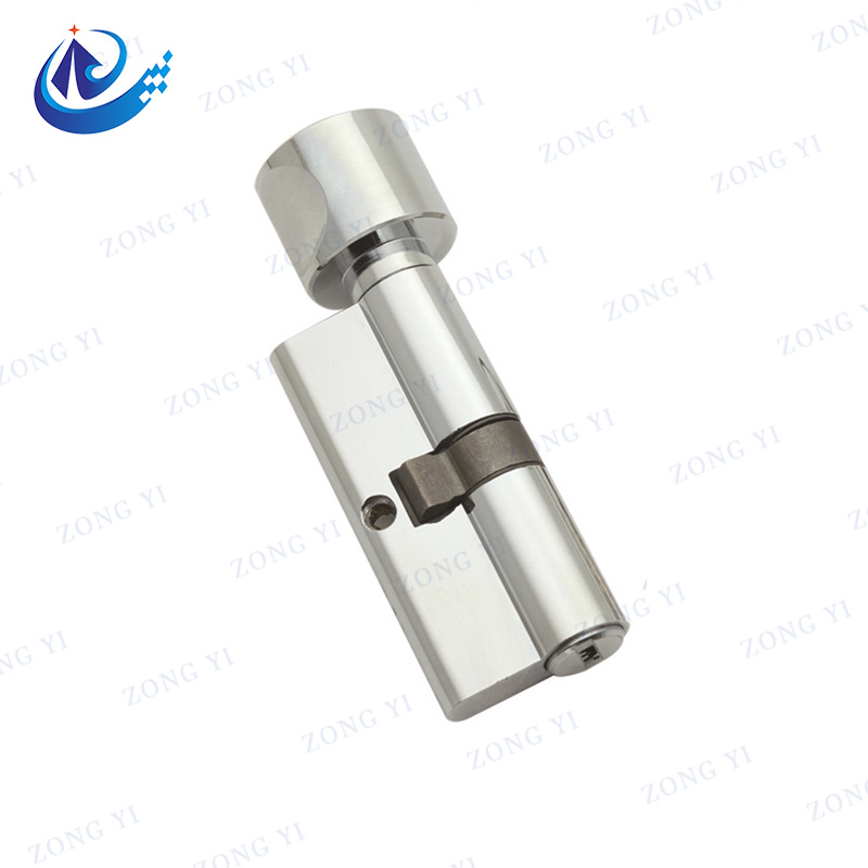 Euro Profile Thumbturn Double Cylinder ร่องโลหะผสมสังกะสีหรืออลูมิเนียม Key Cylinder